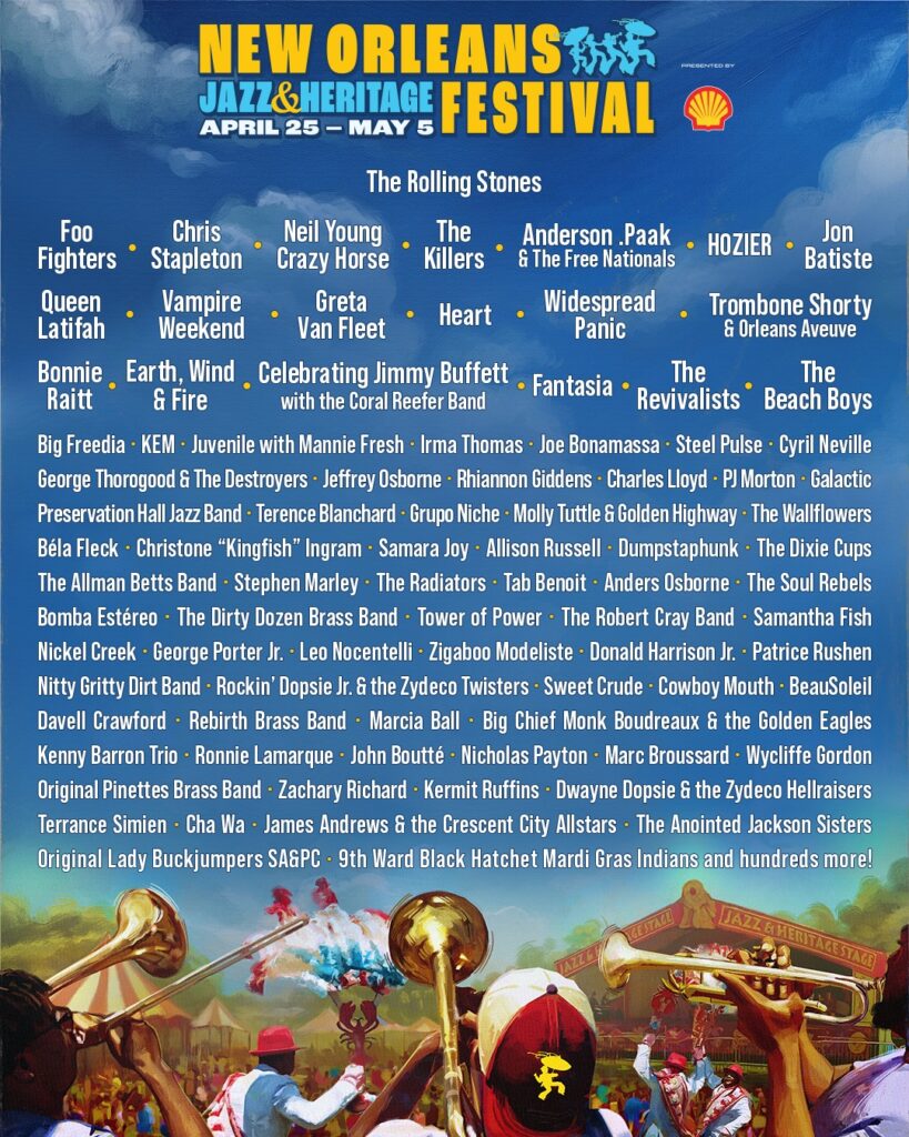 New Orleans Jazz & Heritage Festival 2024 Lineup The New Orleans Jazz